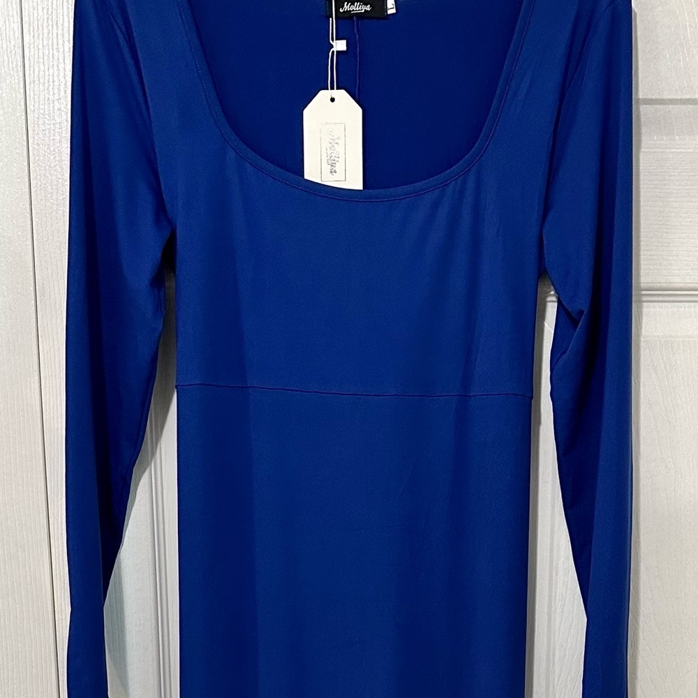 BNWT Cobalt blue maternity dress